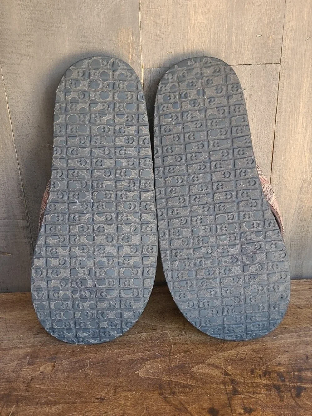 Sanuk Sandals Men's sz 8 Brown Tapestry Toe Post Flip Flops